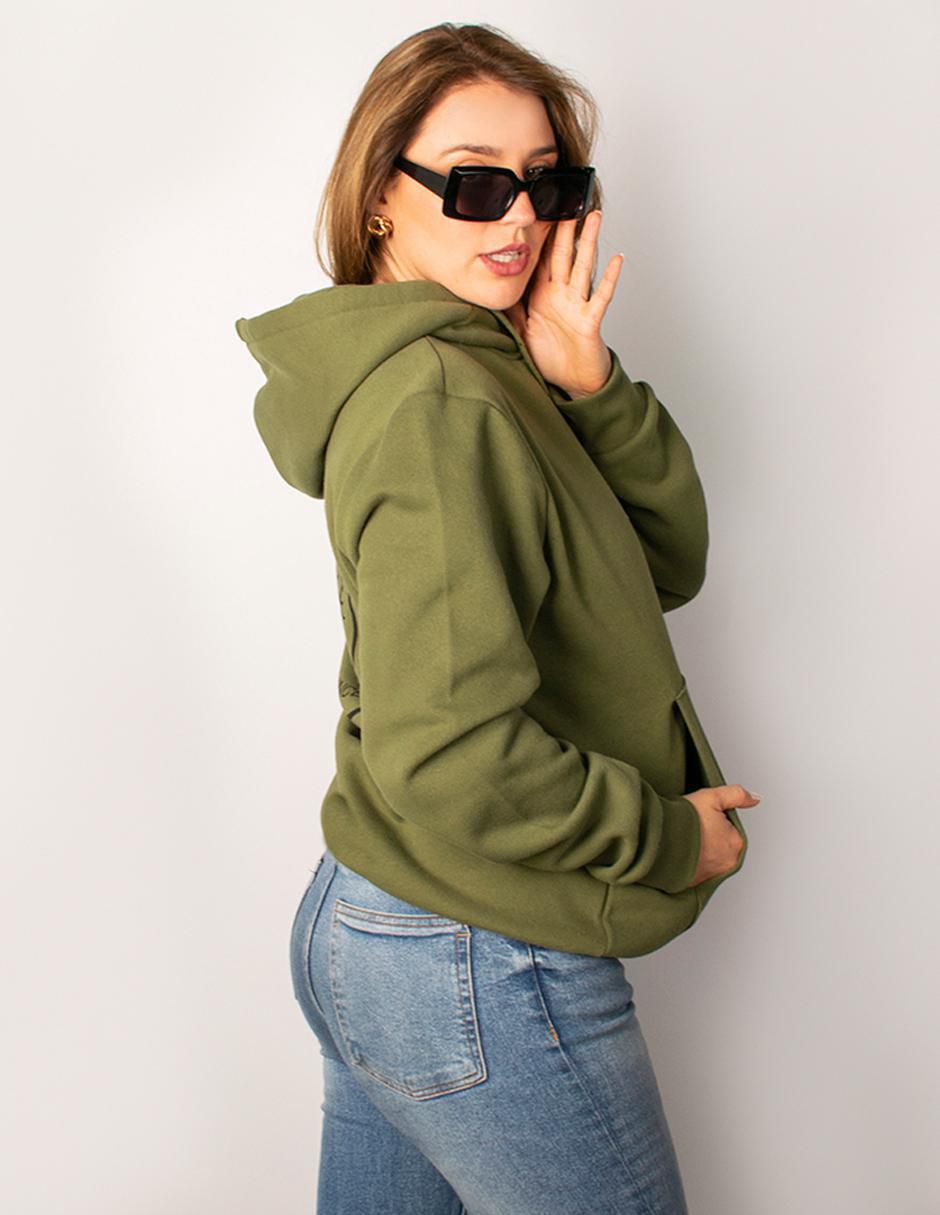 Sudadera con capucha y bolsa para mujer 3