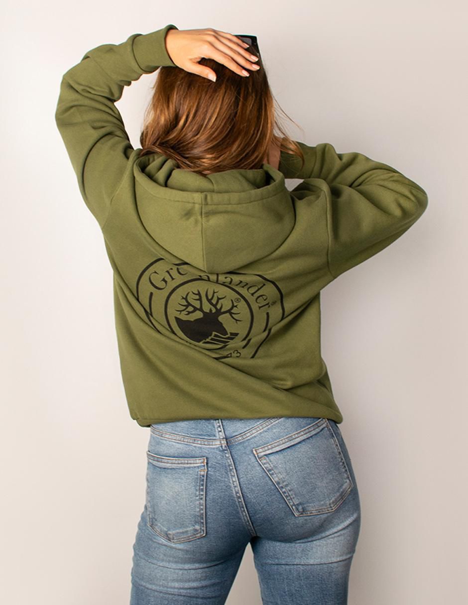 Sudadera con capucha y bolsa para mujer 4