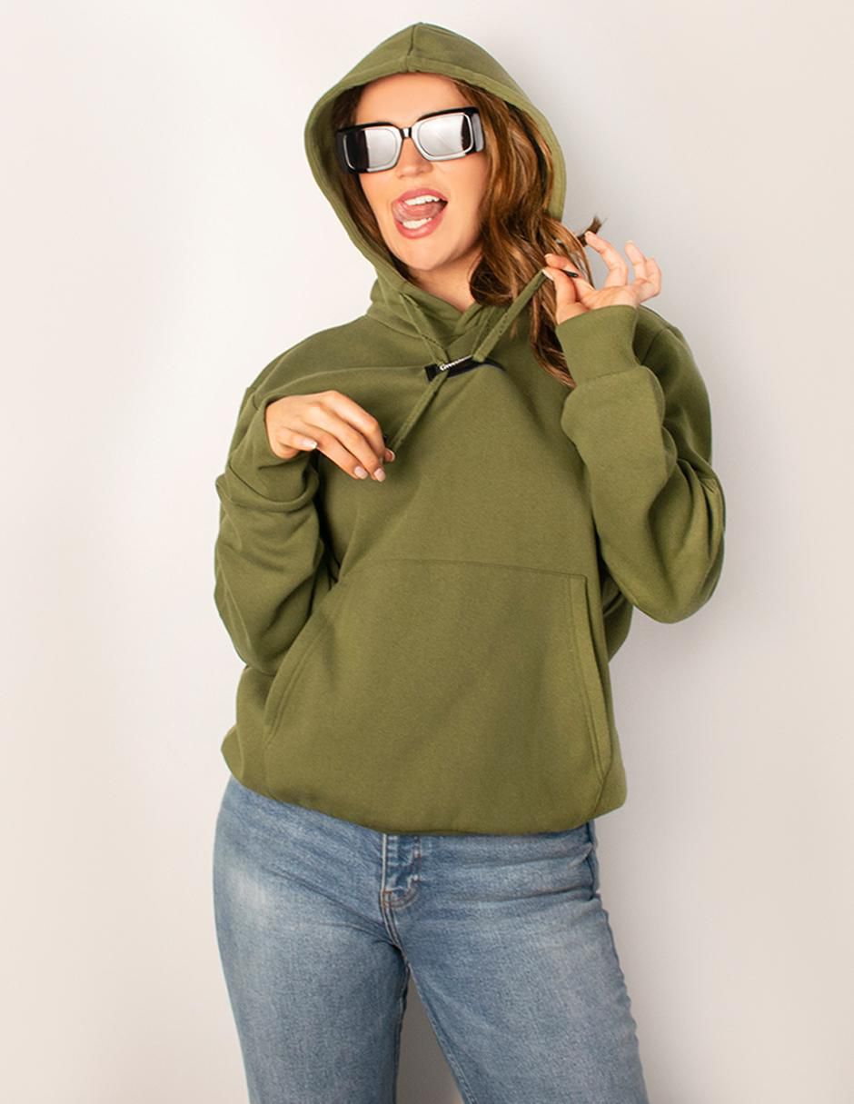 Sudadera con capucha y bolsa para mujer 5