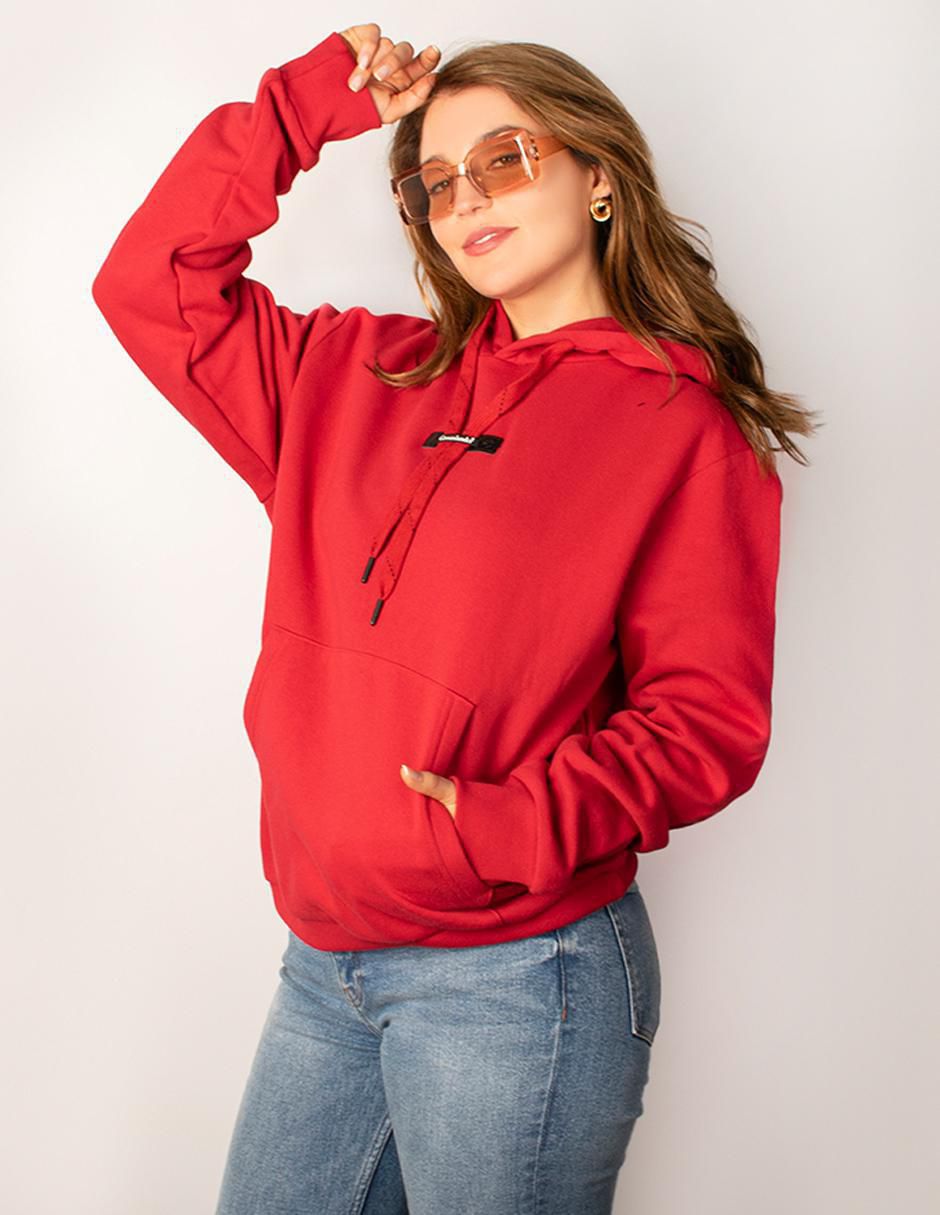 Sudadera con capucha y bolsa para mujer 3