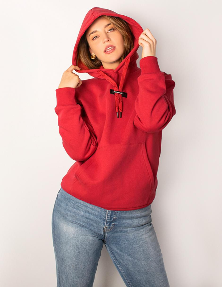 Sudadera con capucha y bolsa para mujer 5