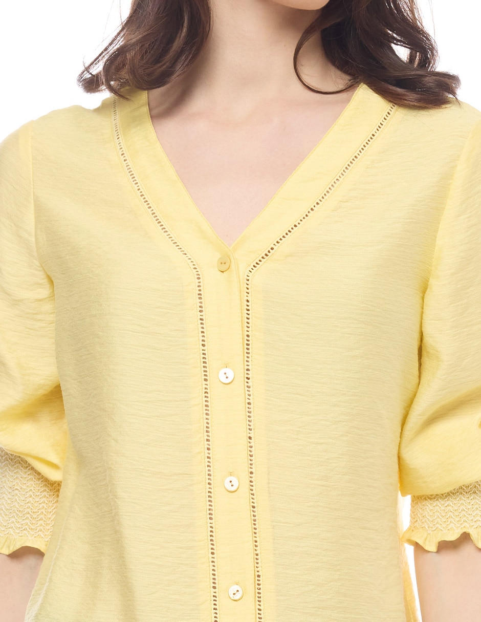 Blusa manga 3/4 para mujer 5