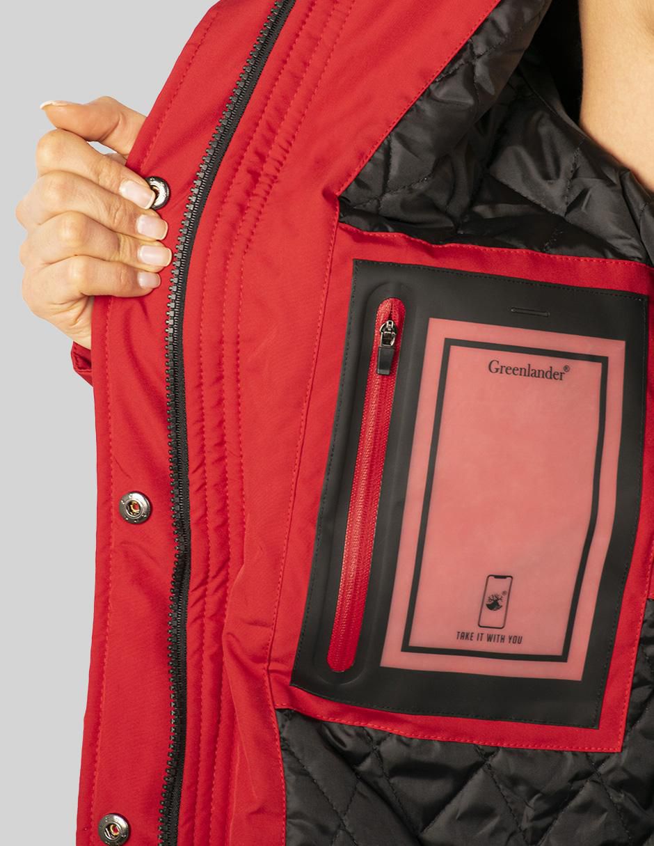 "chamarra" parka greenlander no impermeable "de" poliéster "para mujer"