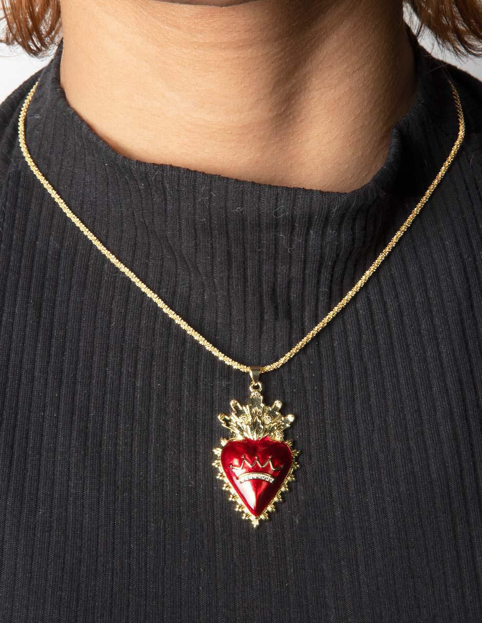 Collar de corazón Milagritos 4