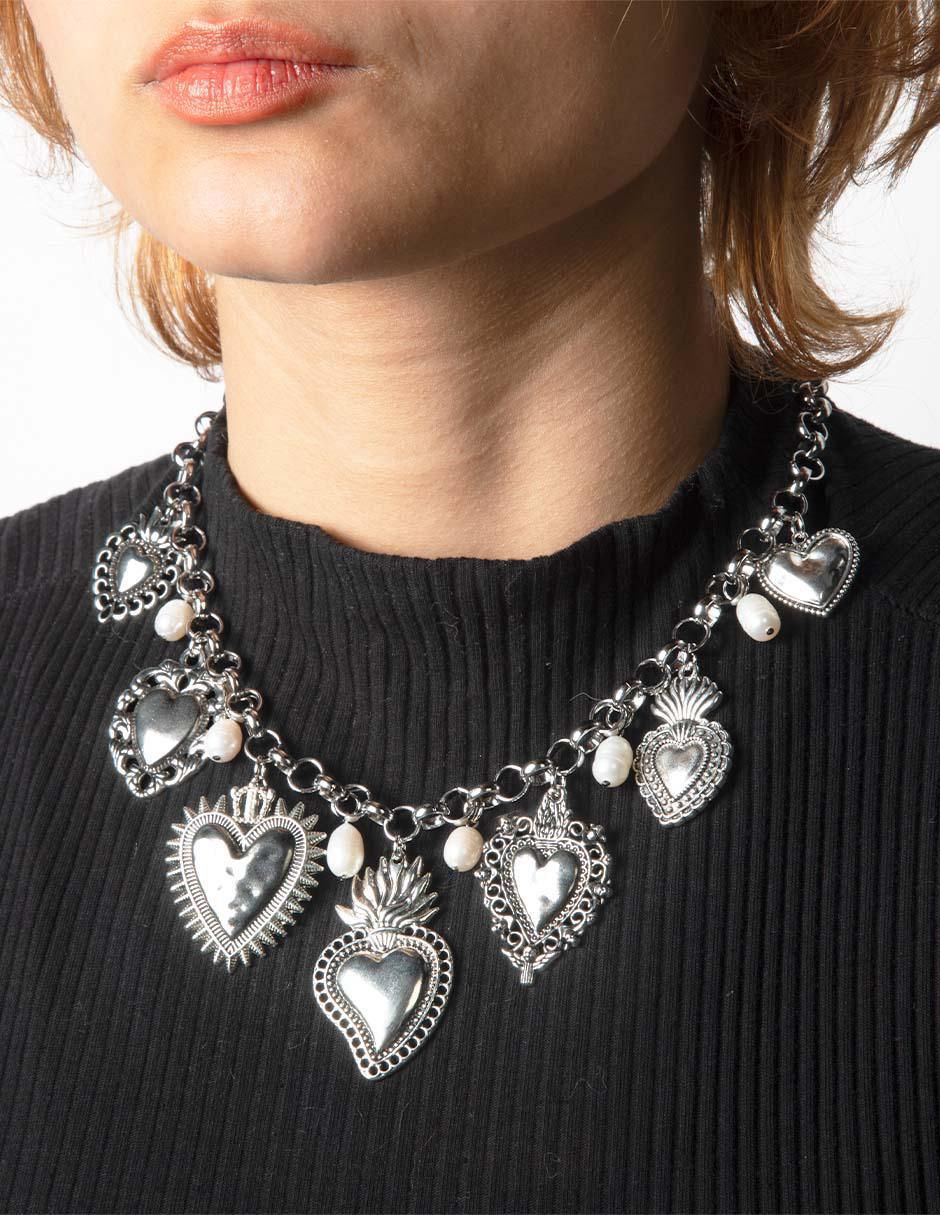 Collar de corazón Milagritos 4