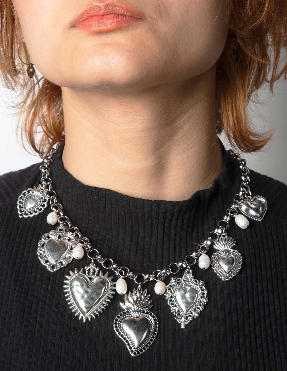 Collar de corazón Milagritos 5
