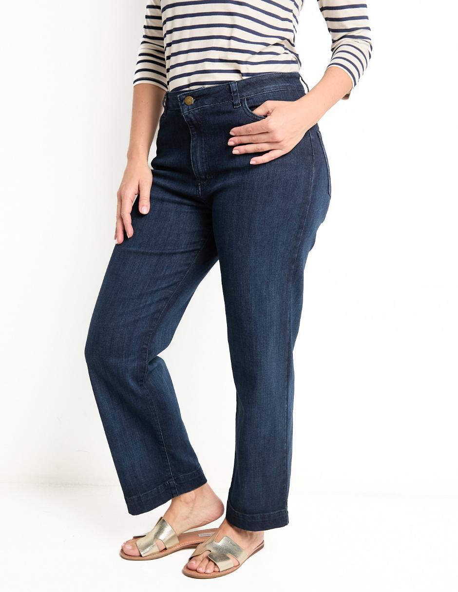 Jeans straight Lieb corte cintura alta para mujer Liverpool