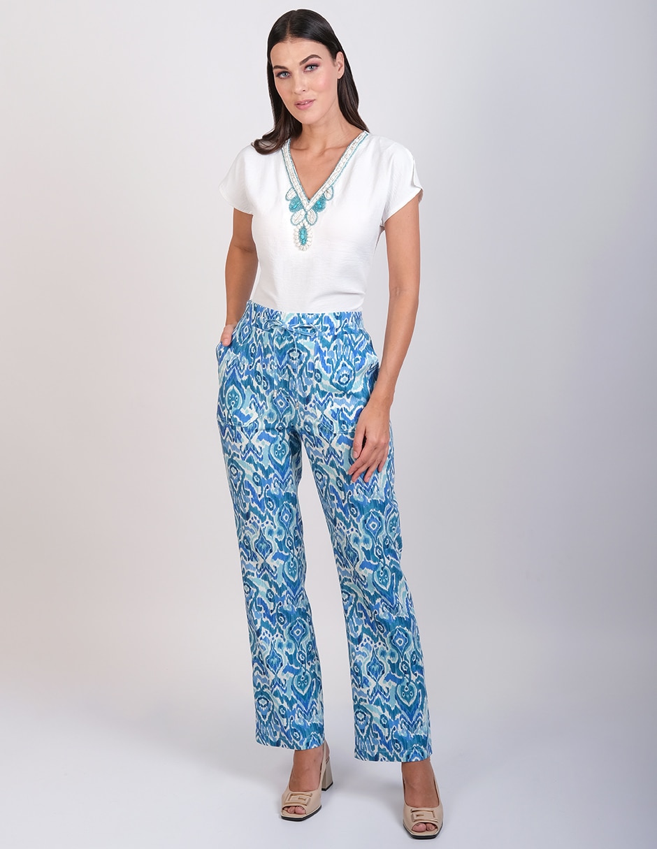 Pantalón de vestir straight para mujer 2