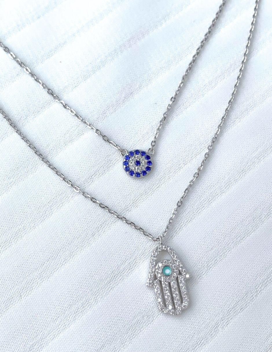 Collar de ojo Karli de plata P 925 2