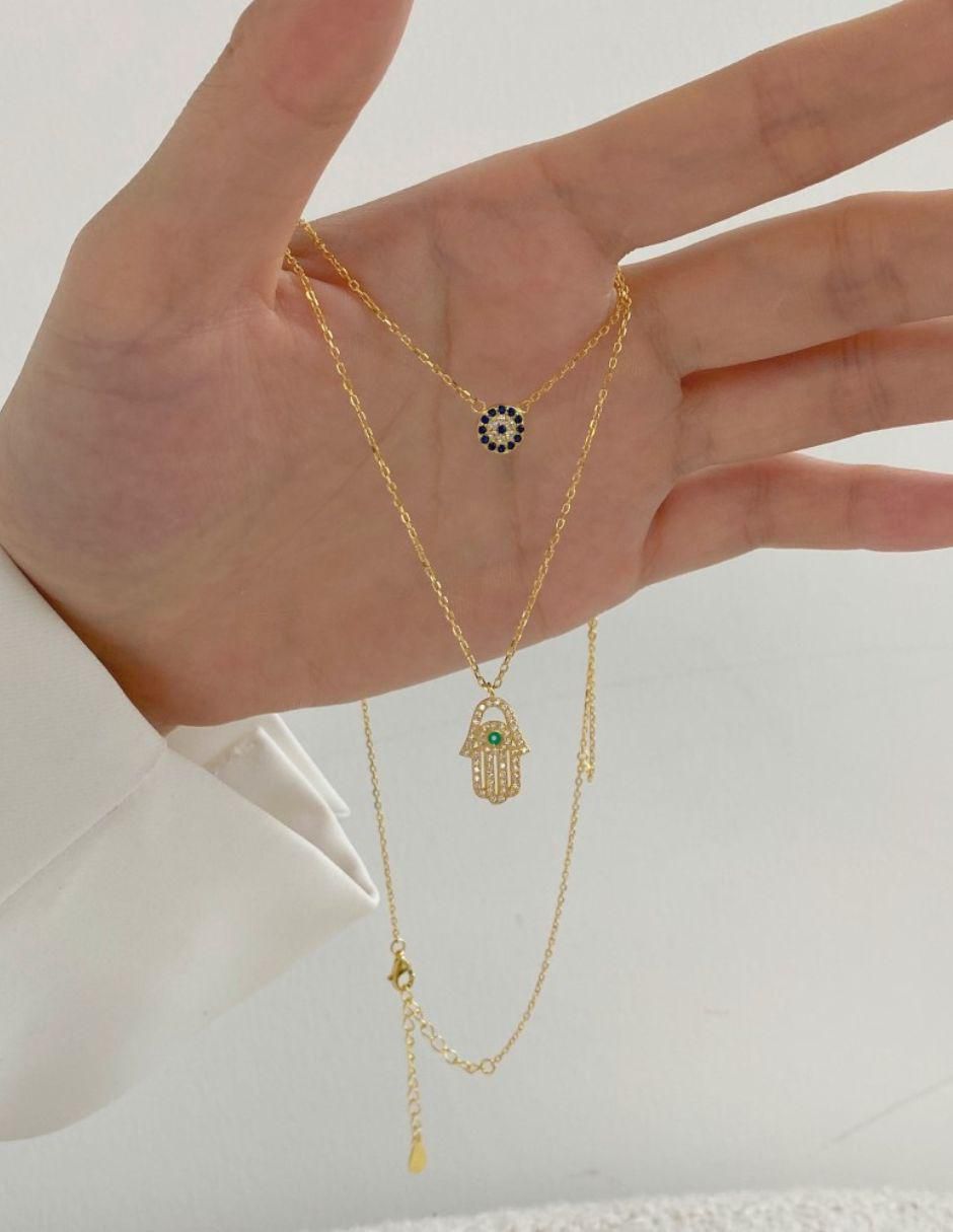 Collar de ojo Karli de plata P 925 2