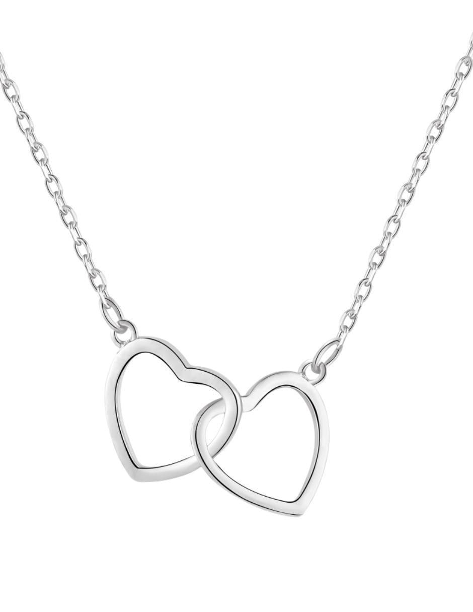 Collar de corazón de plata P 925