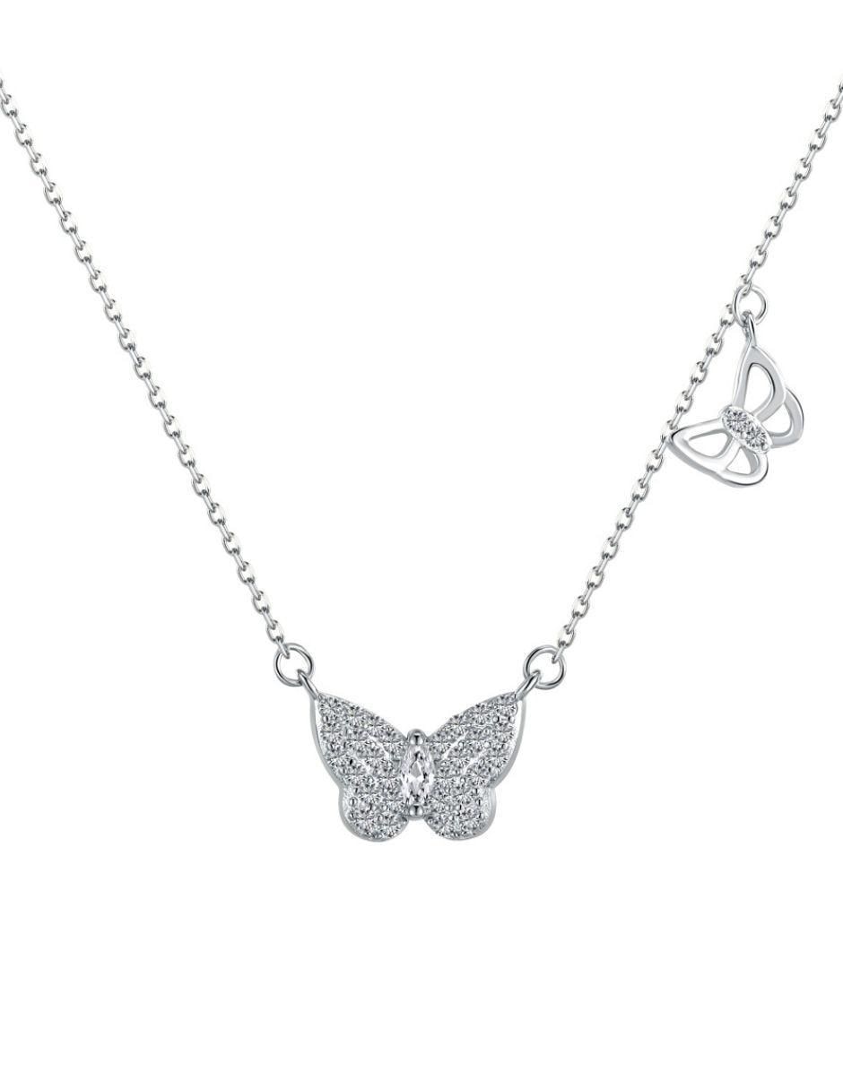 Collar de mariposa Olive de plata P 925
