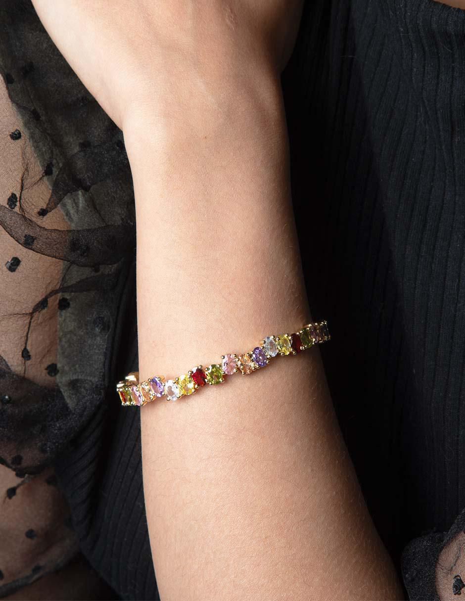 Brazalete de baño de oro 14 K Sara 4