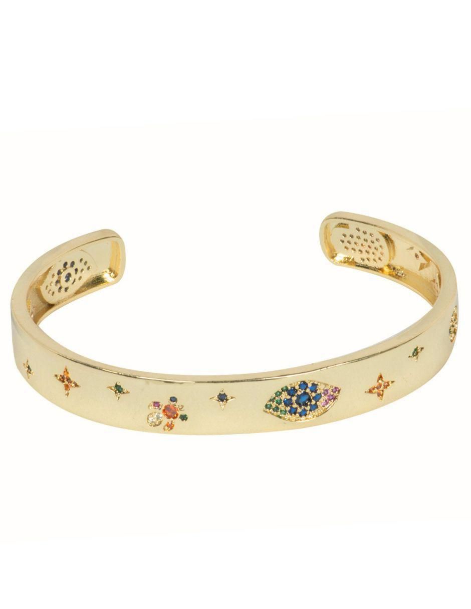 Brazalete de baño de oro 14 K Carmen