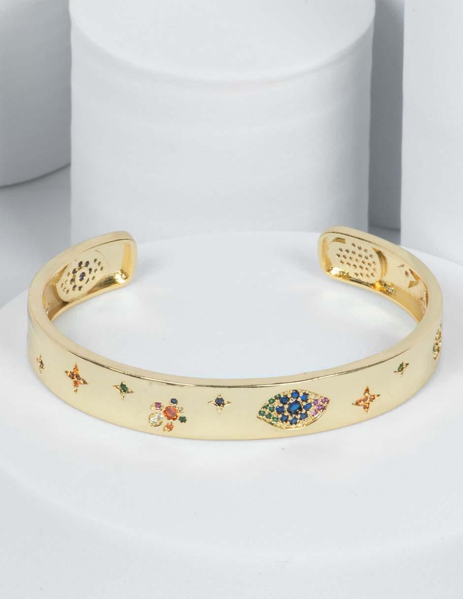 Brazalete de baño de oro 14 K Carmen 3
