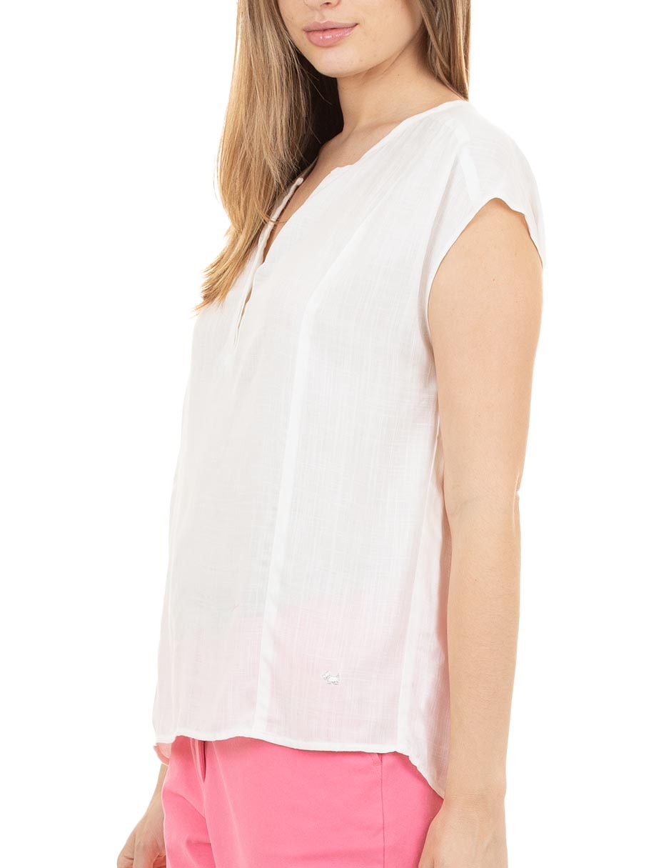 Blusa manga corta para mujer