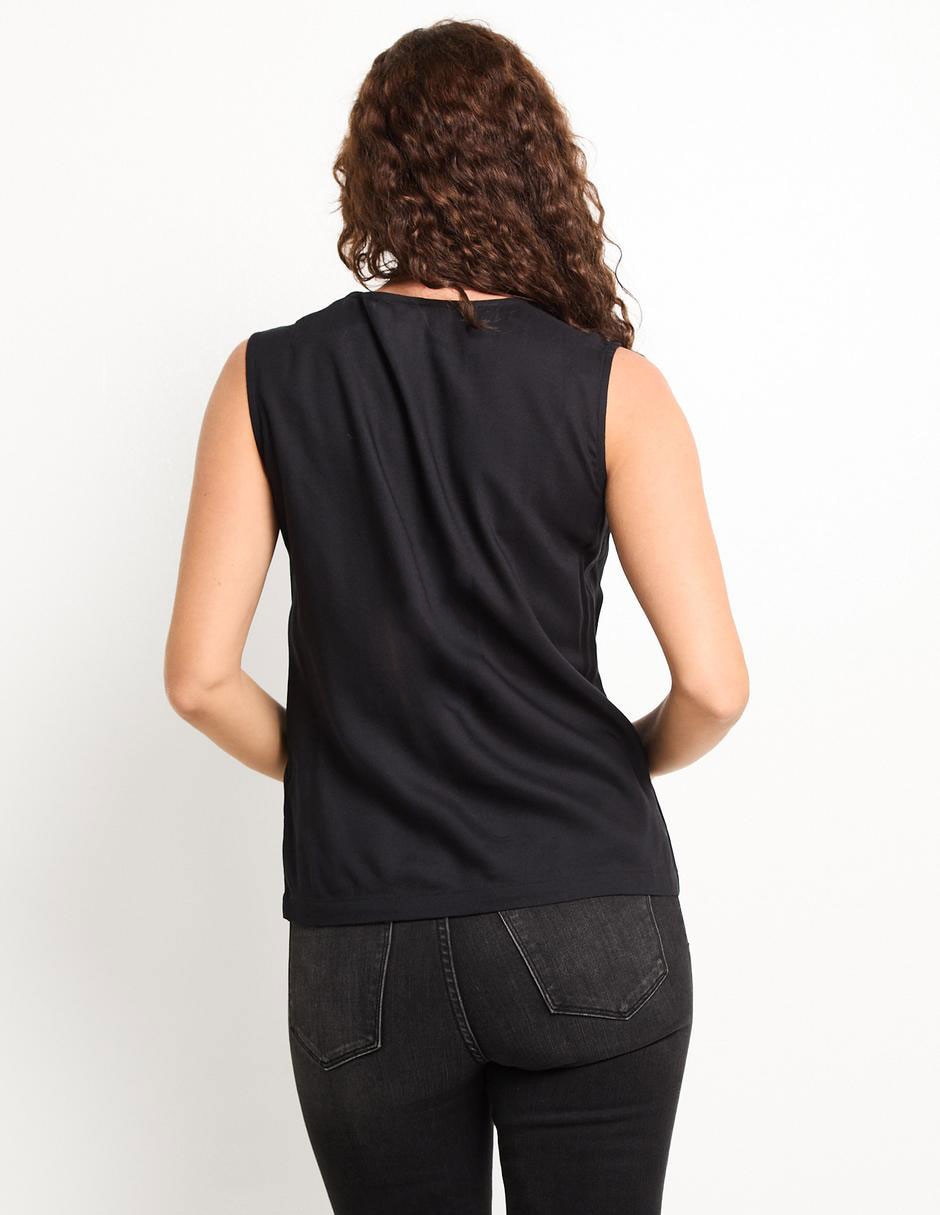 Blusa sin manga para mujer