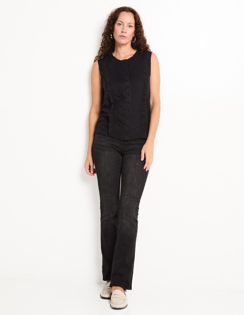 Blusa sin manga para mujer