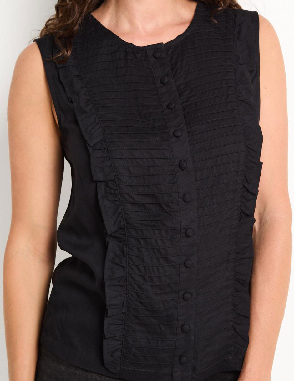 Blusa sin manga para mujer