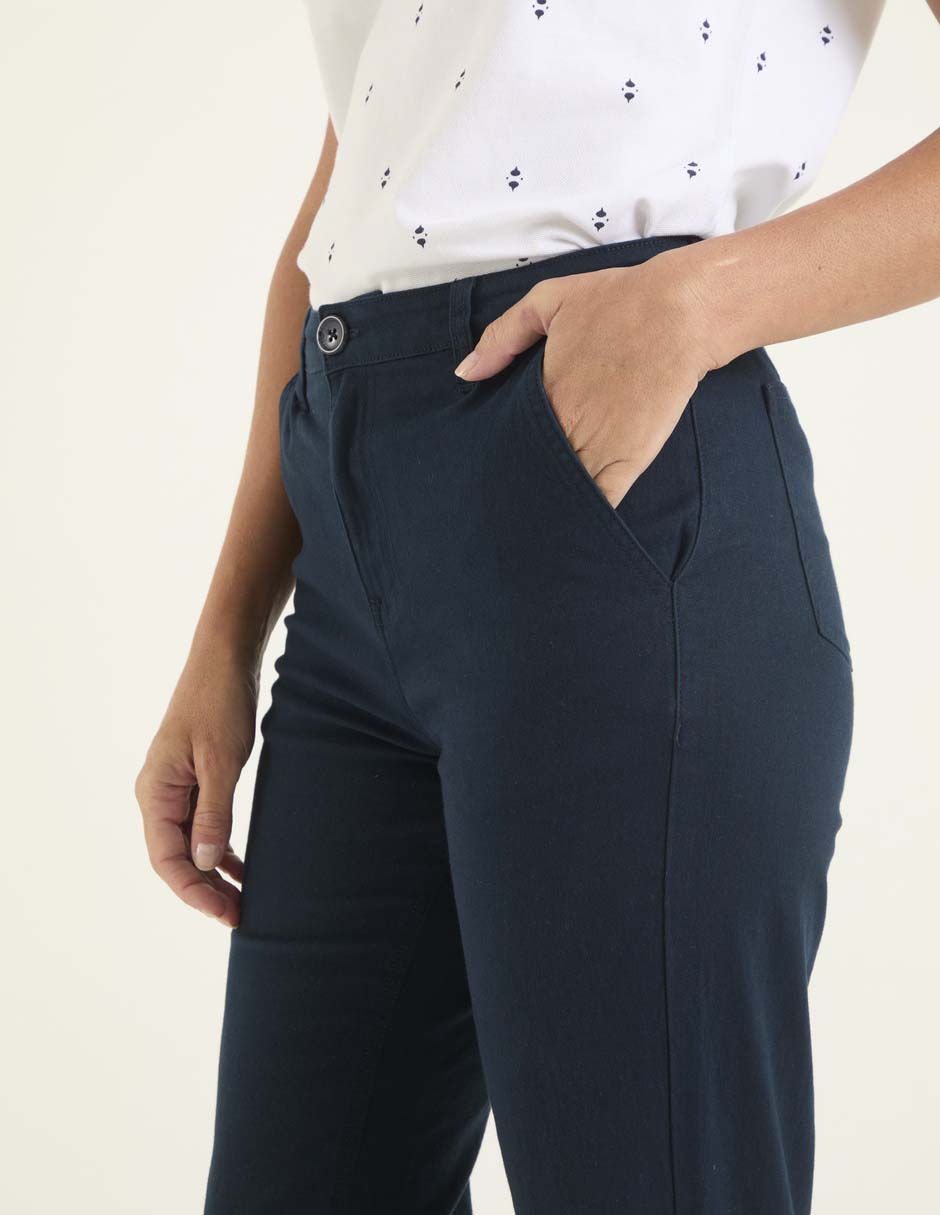 PANTALON LIEB BASICS, 38, AZUL MARINO