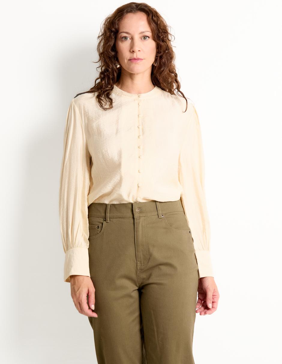 Blusa manga larga para mujer