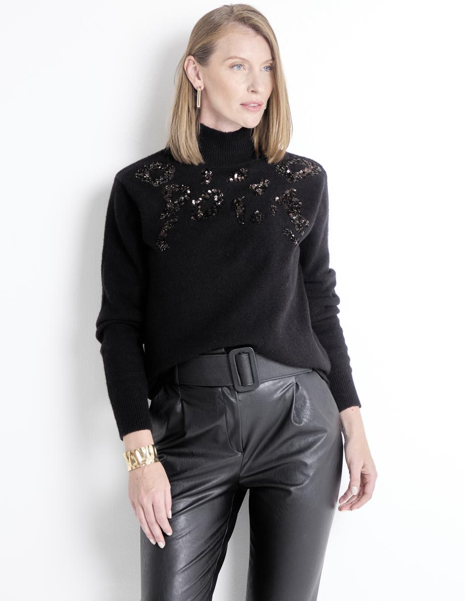 Suéter cuello alto para mujer Suéter cuello alto para mujer