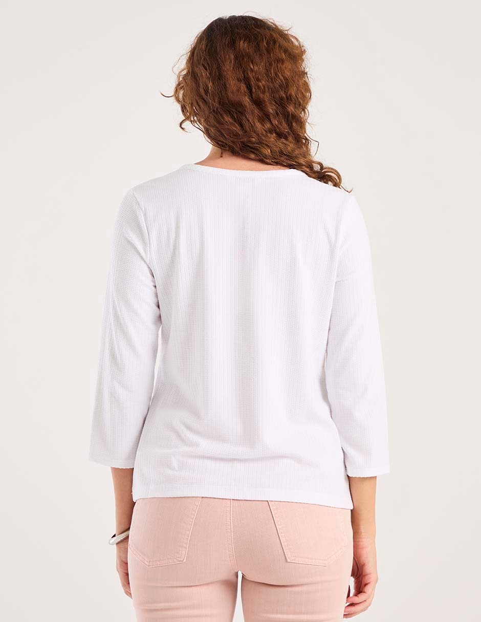 Blusa manga 3/4 para mujer 2