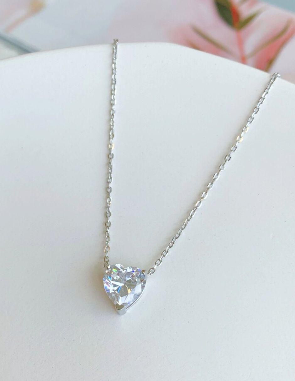 Collar no aplica "de (si aplica)" corazón yoiko lise "de" plata p 925