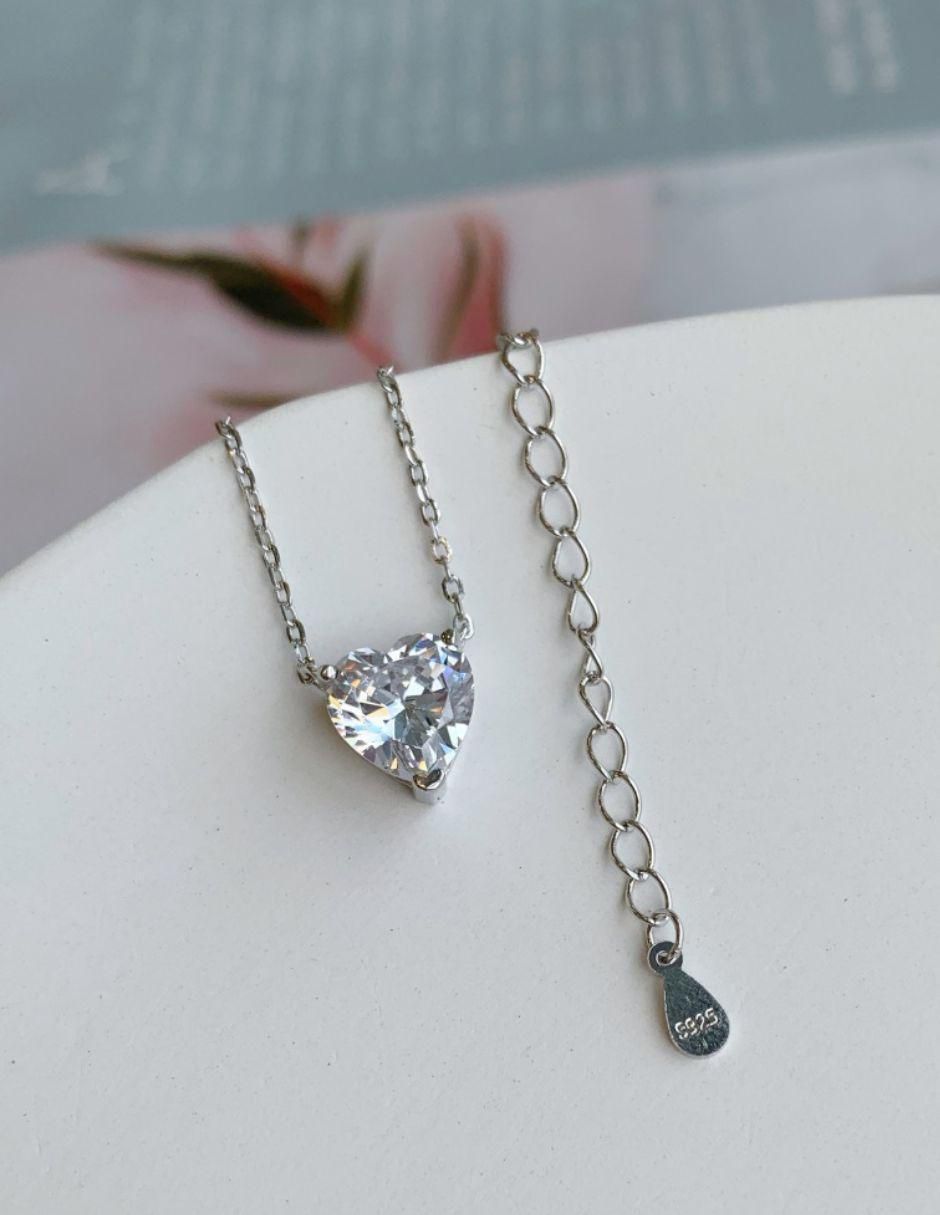 Collar no aplica "de (si aplica)" corazón yoiko lise "de" plata p 925