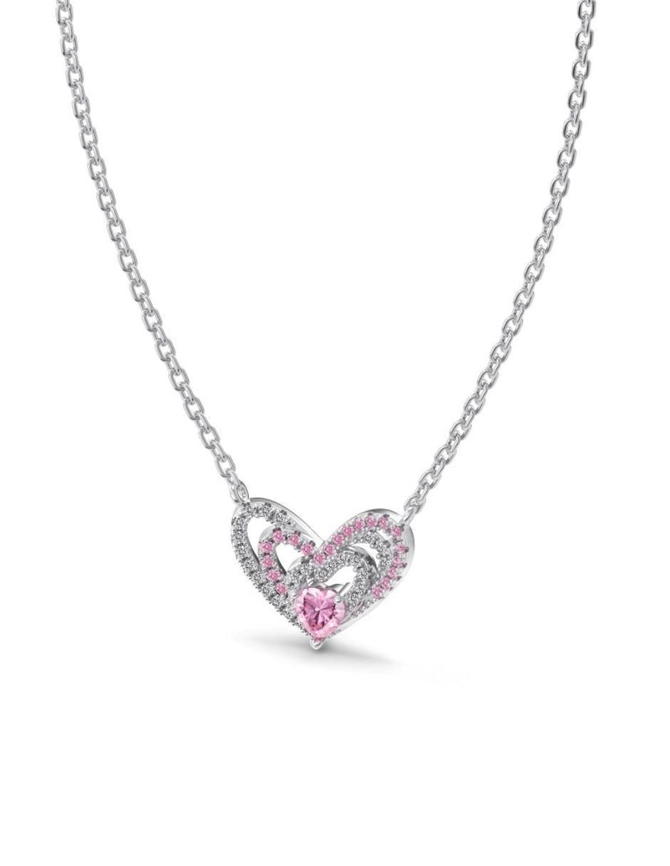 Collar de corazón Aime de plata P 925 2