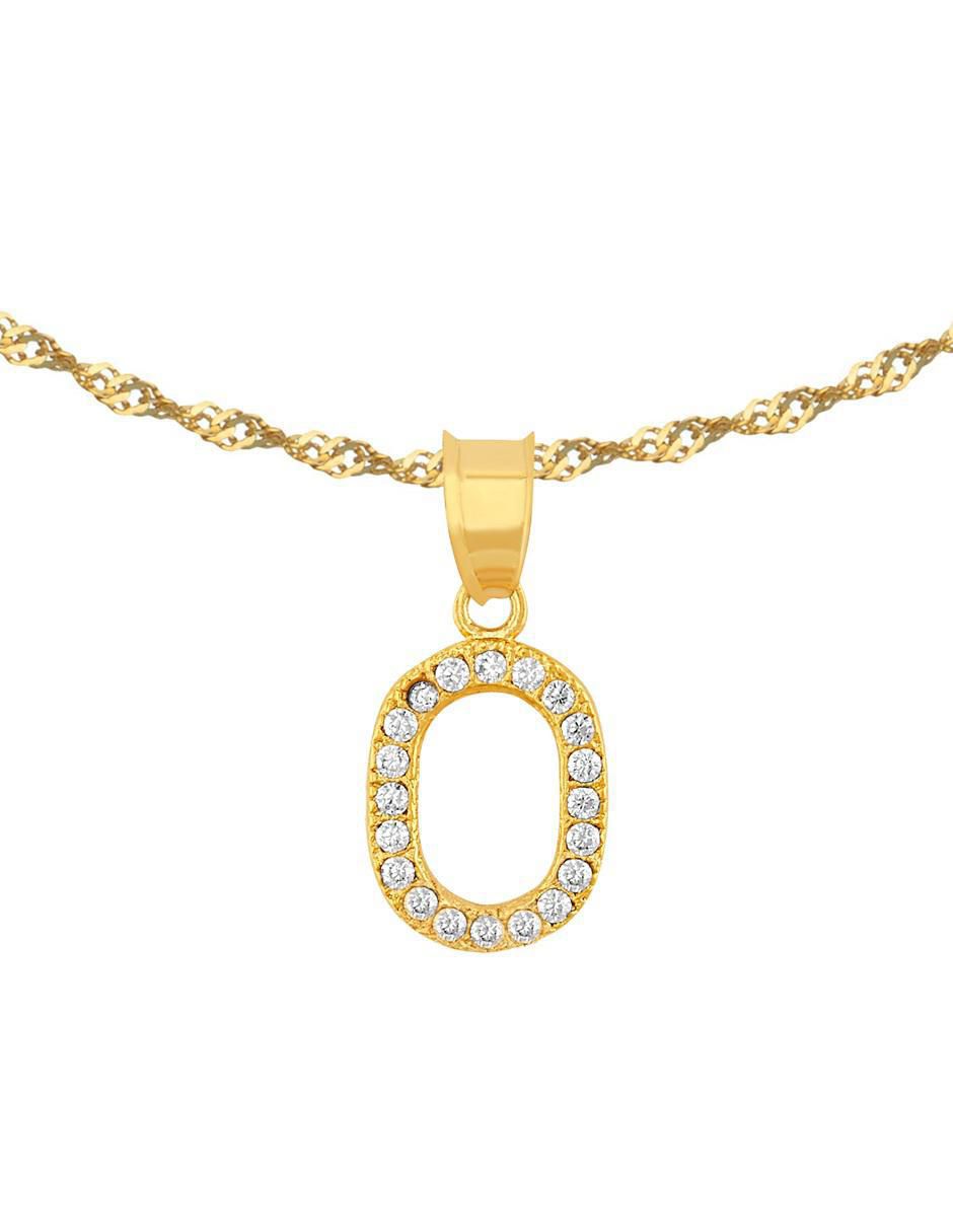 Collar de letras 18 K