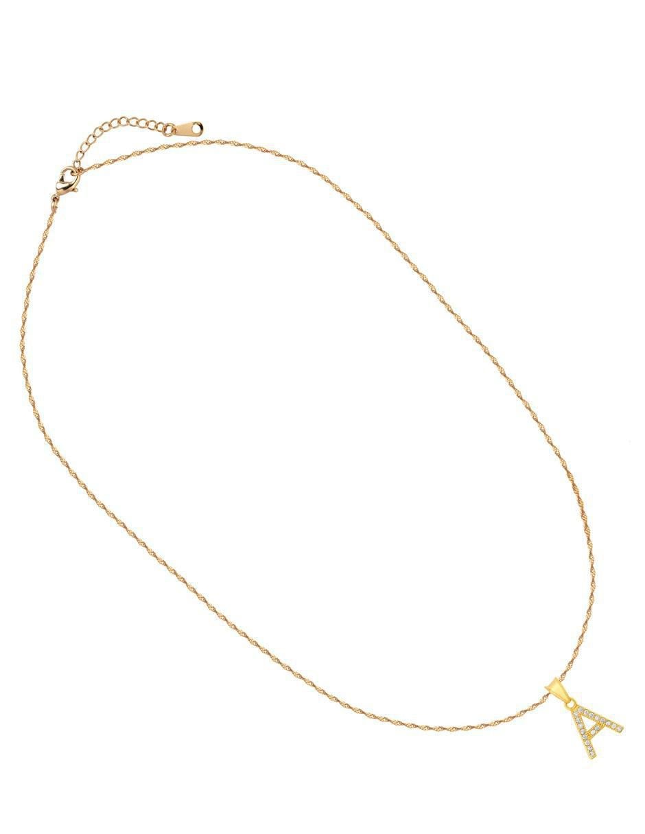 Collar de letras 18 K