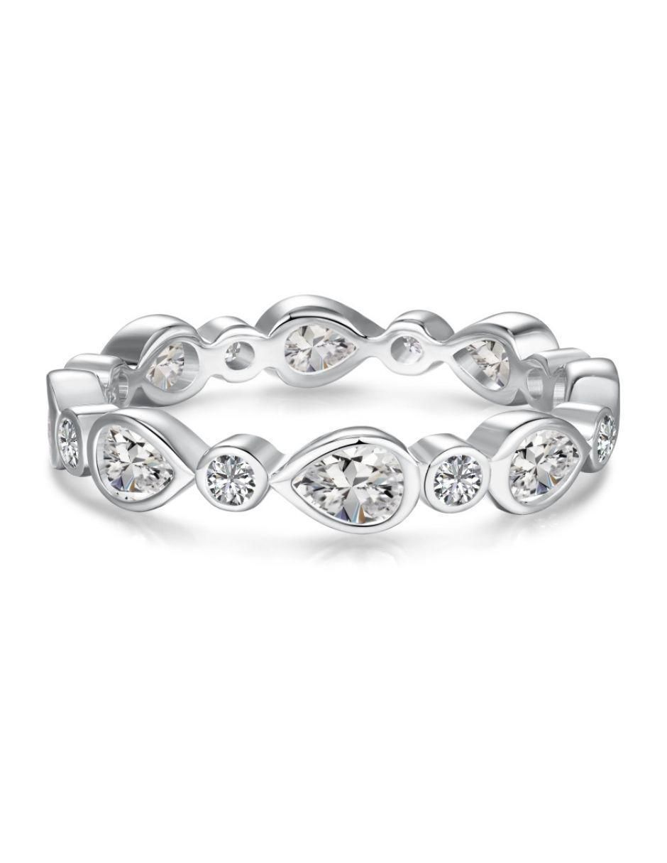 Anillo Kaori P 925 de plata zirconia