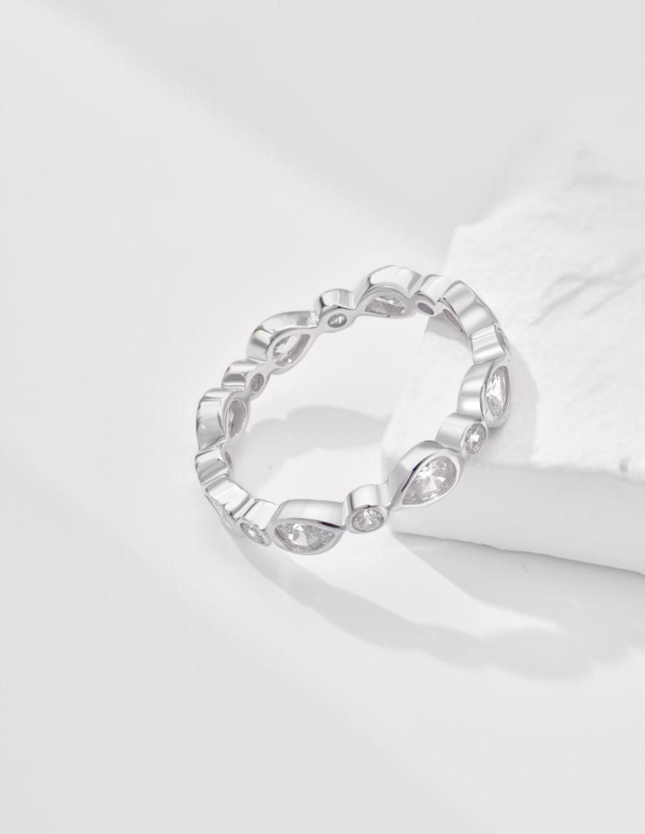 Anillo Kaori P 925 de plata zirconia 2