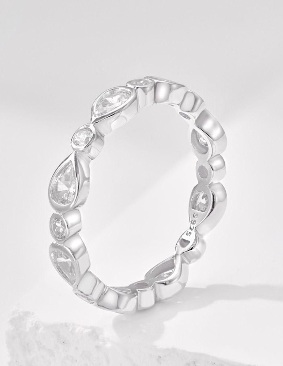 Anillo Kaori P 925 de plata zirconia 3