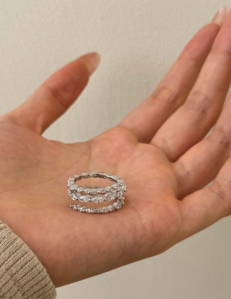Anillo Haruhi P 925 de plata zirconia 4