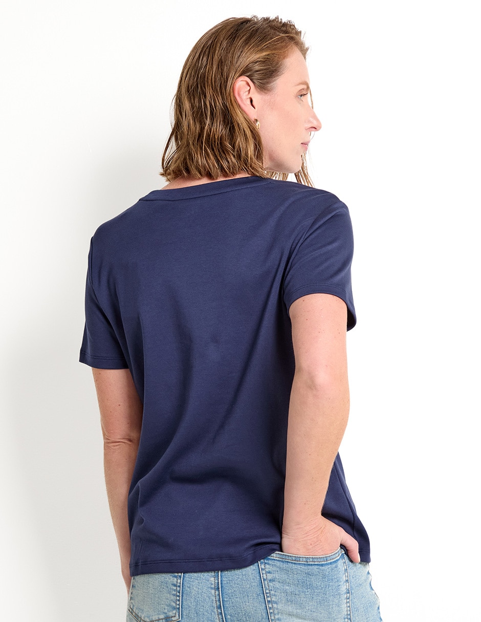 PLAYERA 365 ESSENTIAL, G, AZUL MARINO