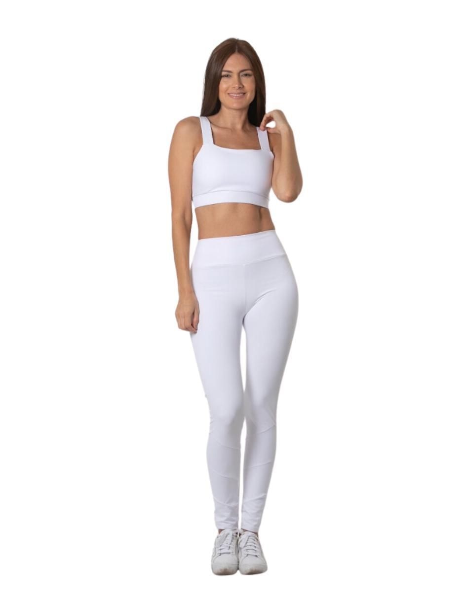 Conjunto deportivo regular con elástico para mujer