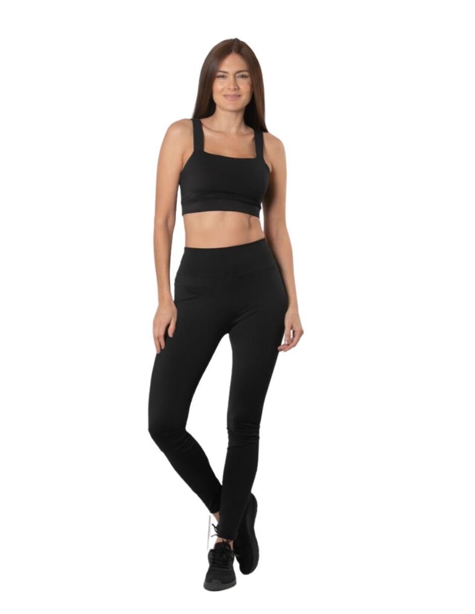 Conjunto deportivo regular con elástico para mujer