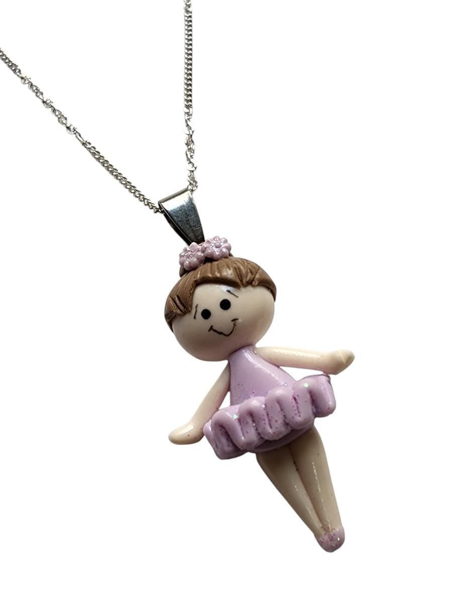 Collar de niña Bailarina de plata P 925 2