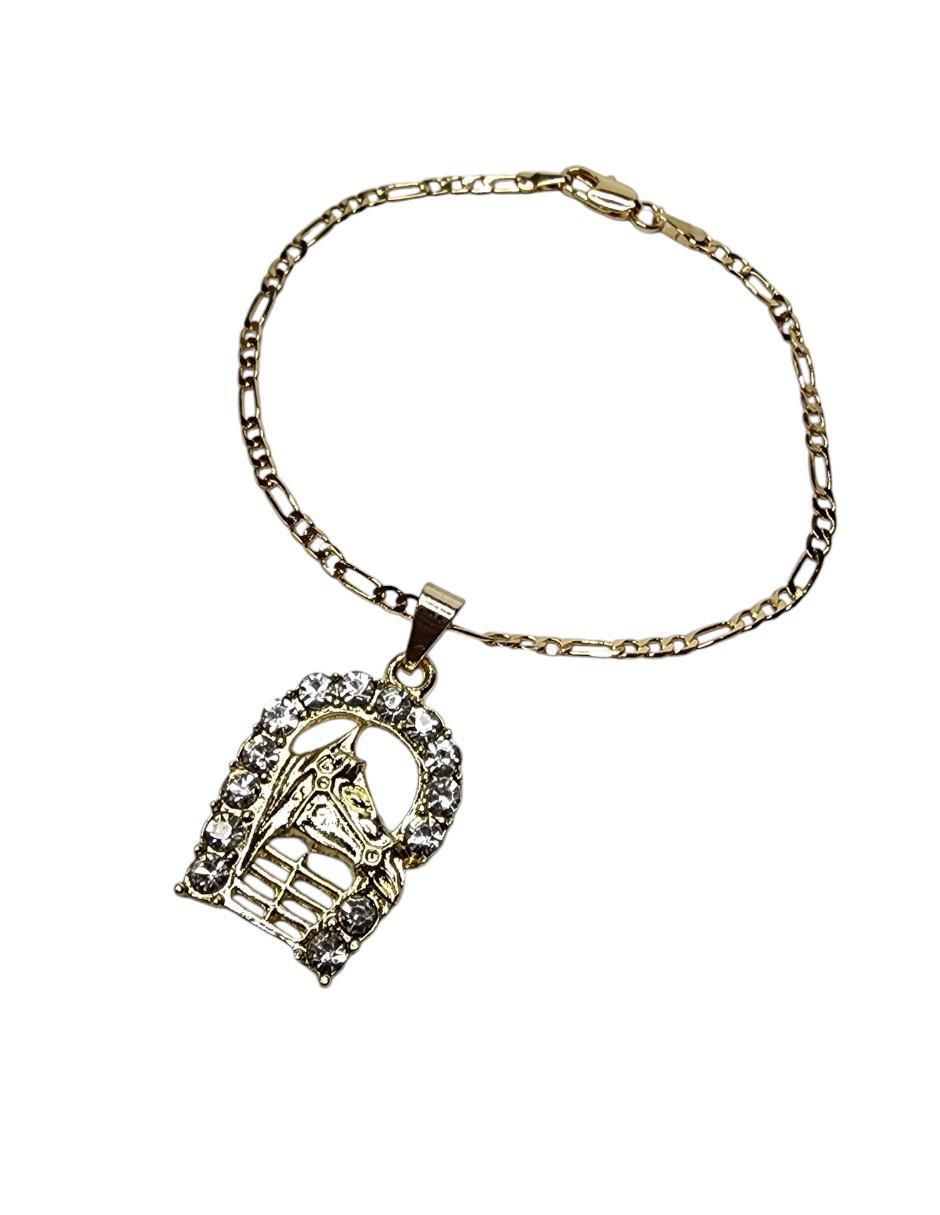Pulsera de oro laminado 14 K Equino con acabado brillante 2