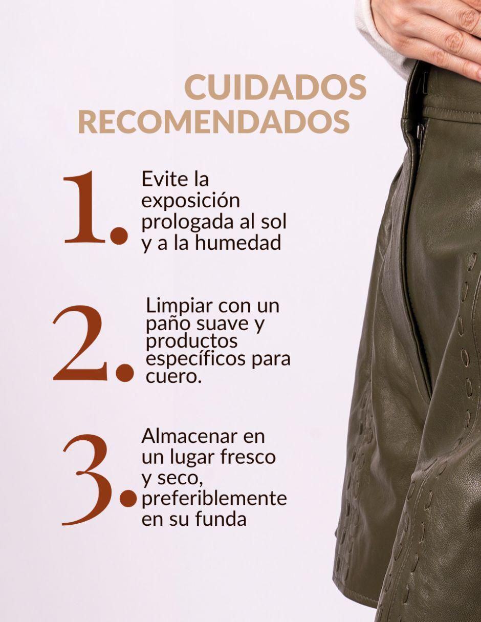 "short/bermuda" pelle royale "de" piel "para mujer"