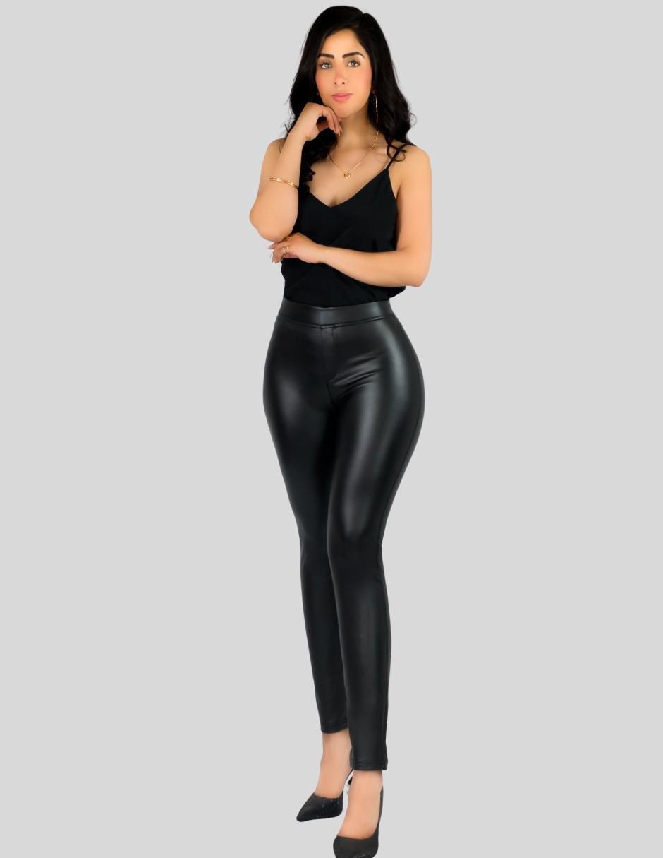 Legging a la cintura alta con elástico para mujer 2