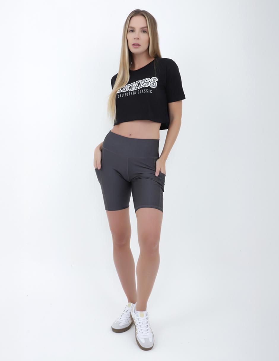 Playera manga corta GTSW-01 cuello redondo para mujer 3