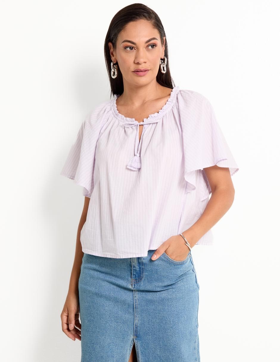 Blusa manga corta para mujer 1