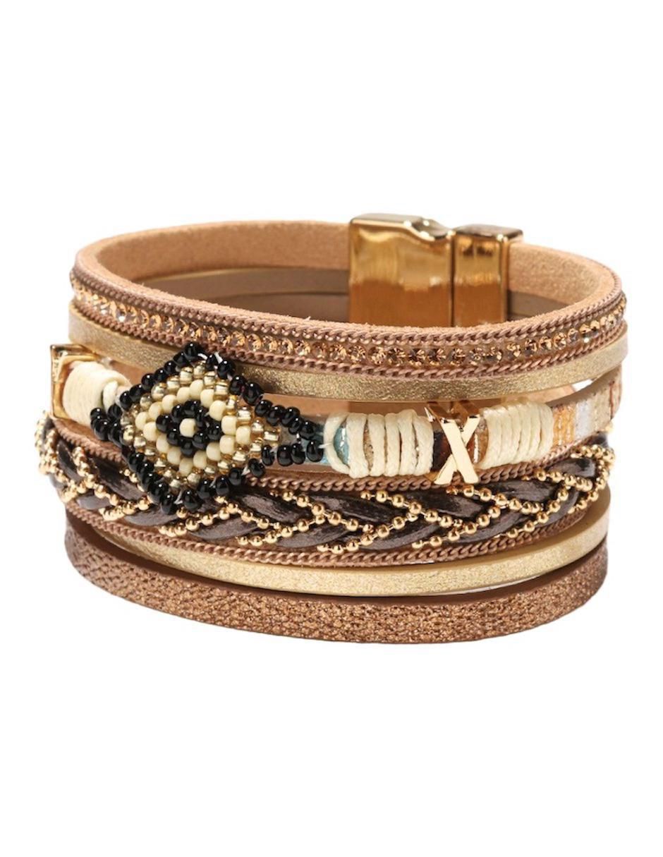 Pulsera de cuero Boho