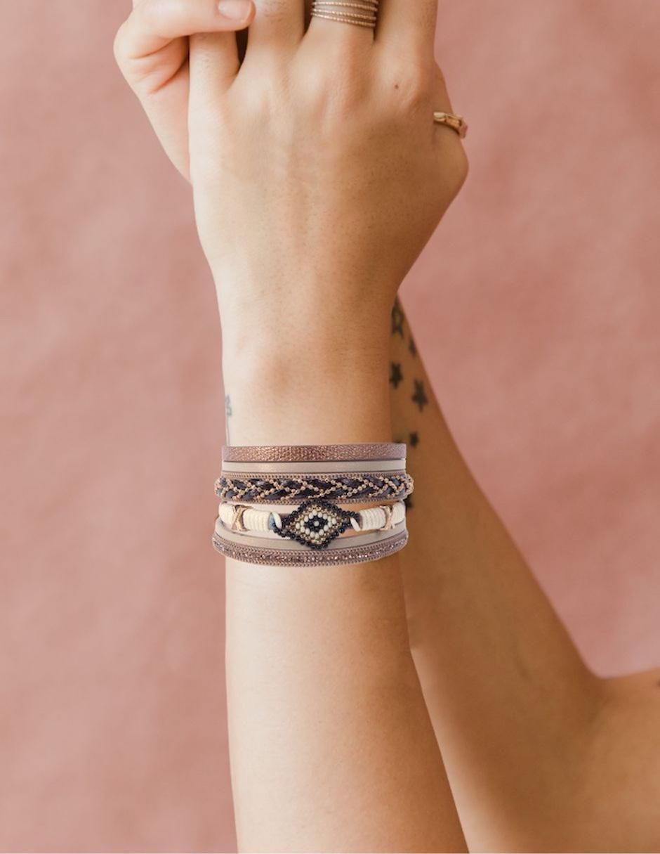 Pulsera de cuero Boho 4