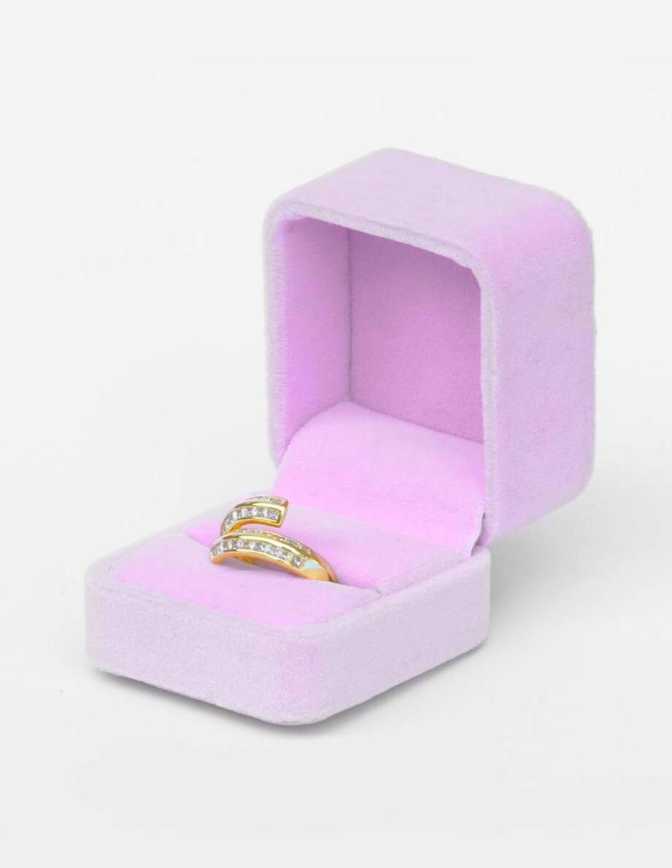 Anillo Senda zirconia con acabado baño de oro 18 k 3