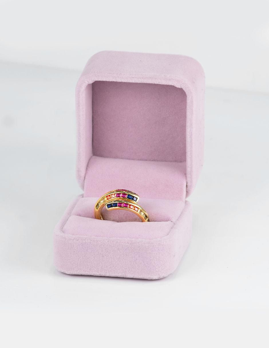 Anillo "de (si aplica)" irregular yoiko senda no aplica 18 k "de" aleación de metal zirconia baño oro