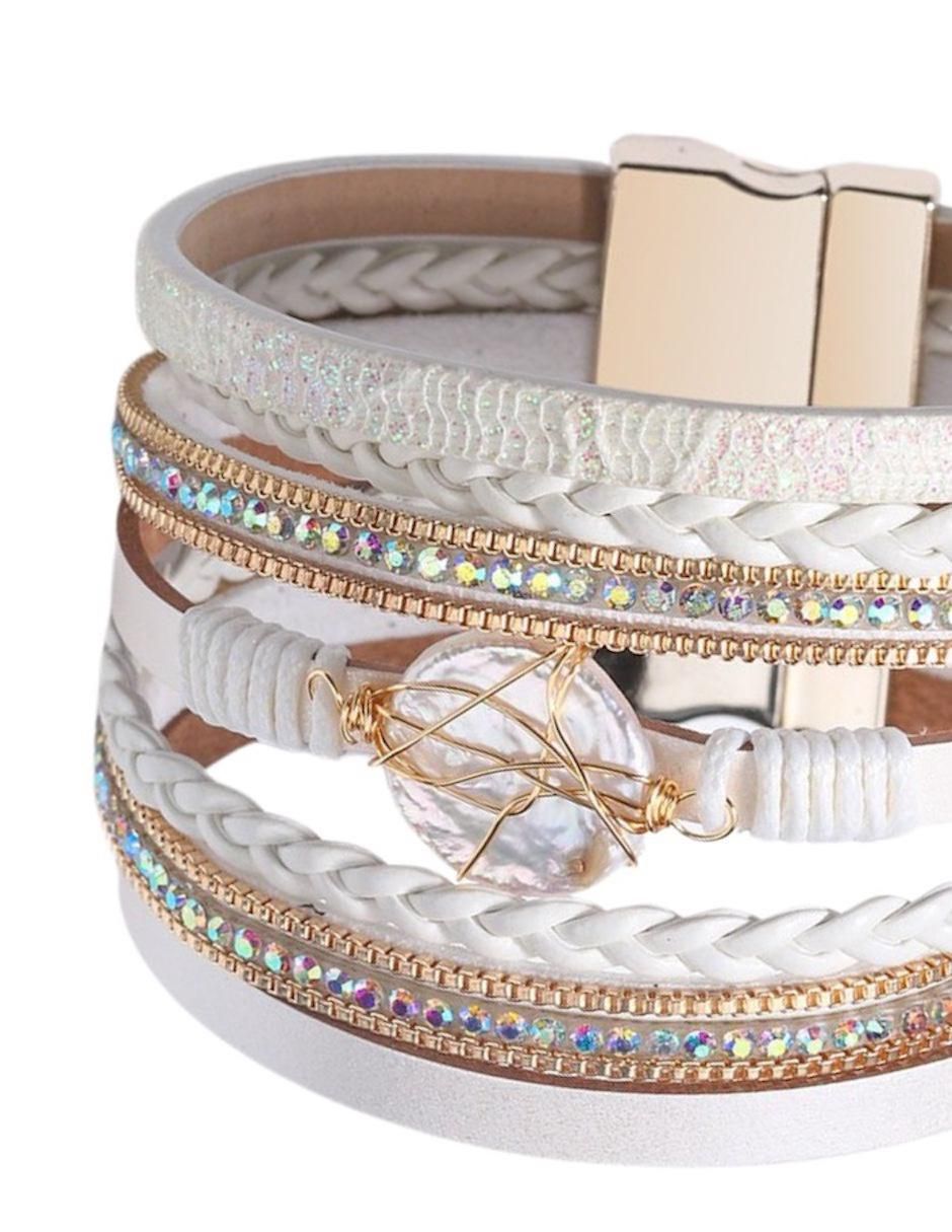 Pulsera con perla Luna Boreal
